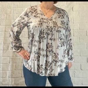 Maley Pleated Detail Top